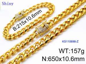 SS Jewelry Set(Most Men) - KS110698-Z