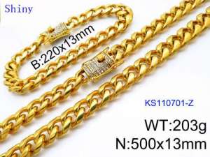 SS Jewelry Set(Most Men) - KS110701-Z