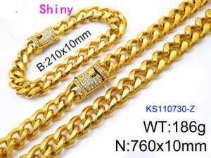 SS Jewelry Set(Most Men) - KS110730-Z