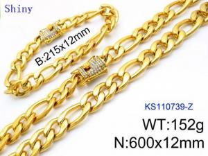 SS Jewelry Set(Most Men) - KS110739-Z