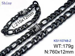 SS Jewelry Set(Most Men) - KS110748-Z