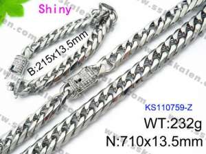 SS Jewelry Set(Most Men) - KS110759-Z