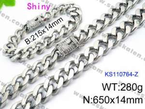 SS Jewelry Set(Most Men) - KS110764-Z