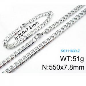 SS Jewelry Set(Most Men) - KS111639-Z