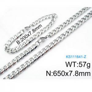 SS Jewelry Set(Most Men) - KS111641-Z