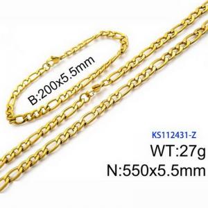 SS Jewelry Set(Most Men) - KS112431-Z