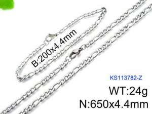 SS Jewelry Set(Most Men) - KS113782-Z