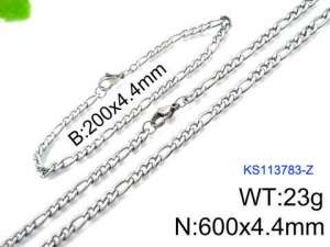 SS Jewelry Set(Most Men) - KS113783-Z