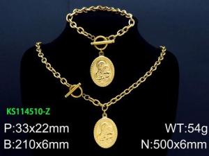 SS Jewelry Set(Most Women) - KS114510-Z