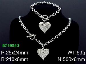 SS Jewelry Set(Most Women) - KS114534-Z
