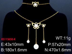 SS Jewelry Set(Most Women) - KS115650-K