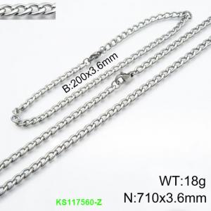SS Jewelry Set(Most Men) - KS117560-Z