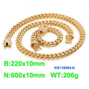 SS Jewelry Set(Most Men) - KS118094-K