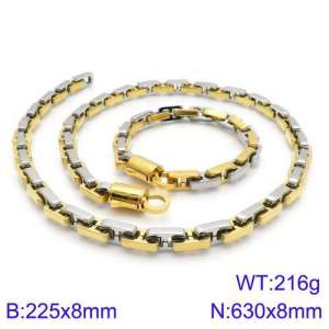 SS Jewelry Set(Most Men) - KS121290-KFC
