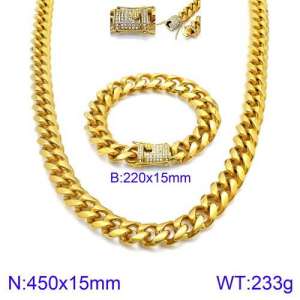SS Jewelry Set(Most Men) - KS127632-Z
