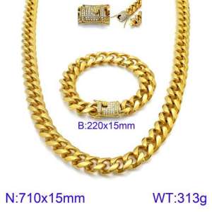 SS Jewelry Set(Most Men) - KS127637-Z