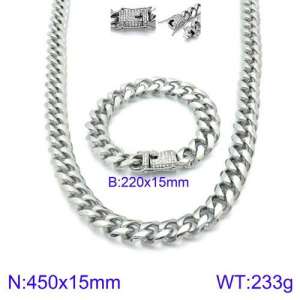 SS Jewelry Set(Most Men) - KS127638-Z