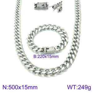 SS Jewelry Set(Most Men) - KS127639-Z