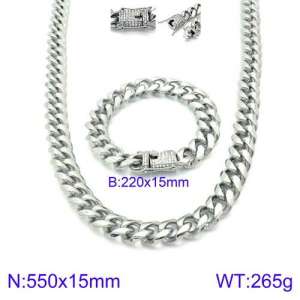 SS Jewelry Set(Most Men) - KS127640-Z