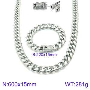 SS Jewelry Set(Most Men) - KS127641-Z