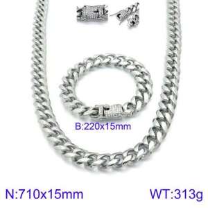 SS Jewelry Set(Most Men) - KS127643-Z