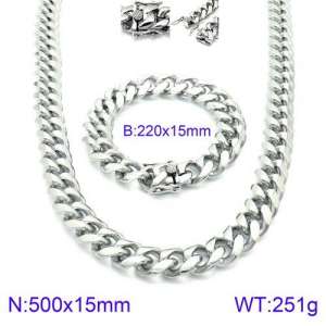 SS Jewelry Set(Most Men) - KS127645-Z