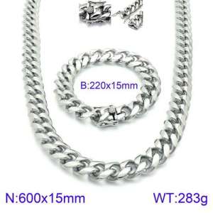 SS Jewelry Set(Most Men) - KS127647-Z