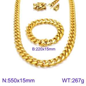 SS Jewelry Set(Most Men) - KS127652-Z