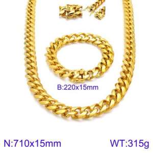 SS Jewelry Set(Most Men) - KS127655-Z