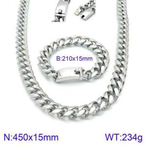 SS Jewelry Set(Most Men) - KS127668-Z