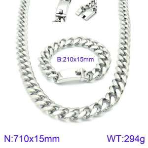SS Jewelry Set(Most Men) - KS127673-Z