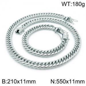 SS Jewelry Set(Most Men) - KS133546-Z