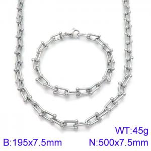 SS Jewelry Set(Most Men) - KS135597-KFC