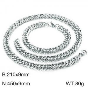 SS Jewelry Set(Most Men) - KS137113-Z