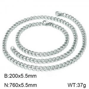 SS Jewelry Set(Most Men) - KS137136-Z
