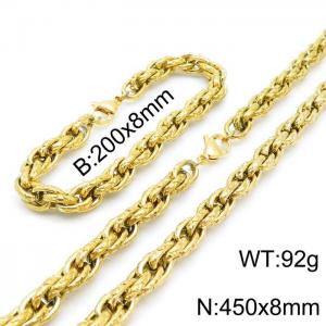 SS Jewelry Set(Most Men) - KS138927-Z