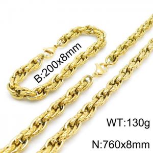 SS Jewelry Set(Most Men) - KS138933-Z