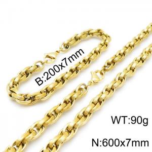 SS Jewelry Set(Most Men) - KS138944-Z