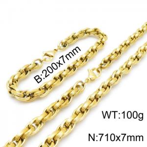 SS Jewelry Set(Most Men) - KS138946-Z