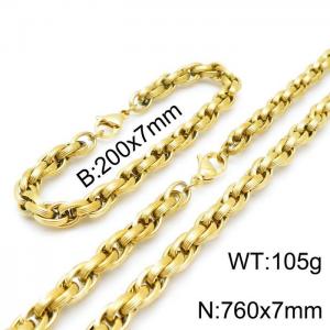 SS Jewelry Set(Most Men) - KS138947-Z