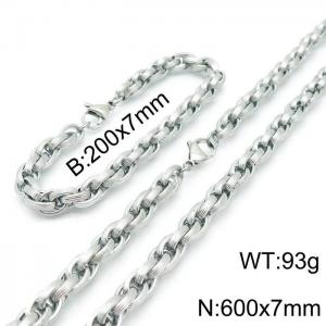 SS Jewelry Set(Most Men) - KS138951-Z