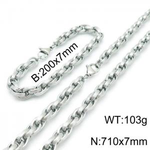 SS Jewelry Set(Most Men) - KS138953-Z
