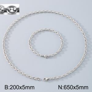 SS Jewelry Set(Most Men) - KS139015-Z