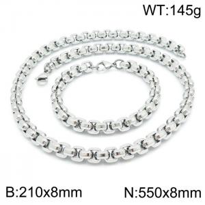 SS Jewelry Set(Most Men) - KS139201-Z