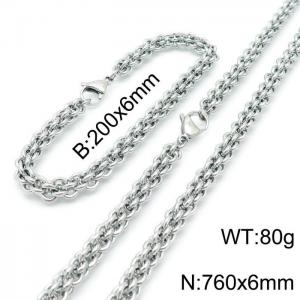 SS Jewelry Set(Most Men) - KS139210-Z