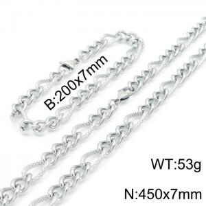 SS Jewelry Set(Most Men) - KS139365-Z