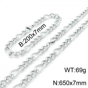 SS Jewelry Set(Most Men) - KS139369-Z