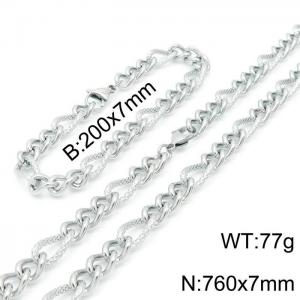 SS Jewelry Set(Most Men) - KS139371-Z
