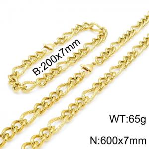 SS Jewelry Set(Most Men) - KS139375-Z