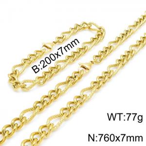 SS Jewelry Set(Most Men) - KS139378-Z